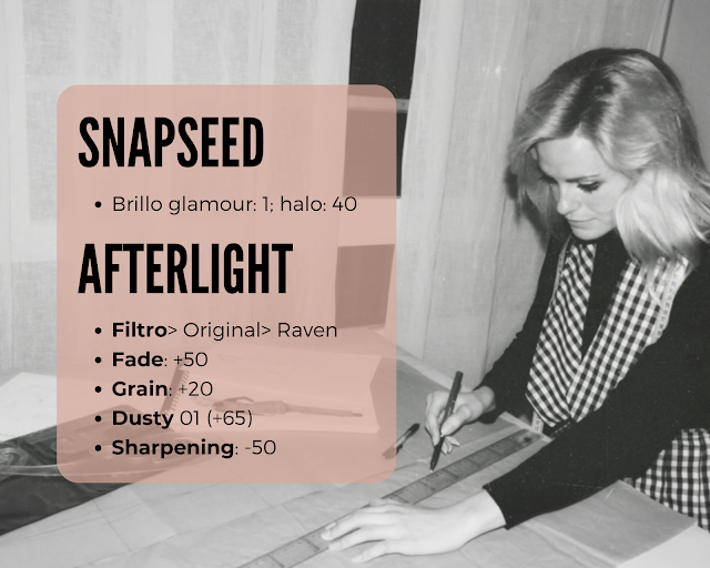 Descripción de la edición que se ha seguido con Snapseed y Afterlight