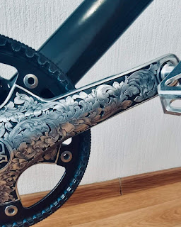 Engraving to next level style. Bike art at it's best