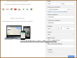 cara buat akun gmail lewat pc