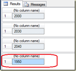 Set default value in sql select query