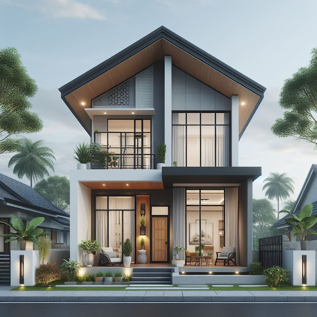 desain depan rumah sederhana