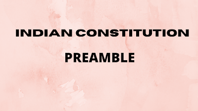 Preamble-Indian Constitution