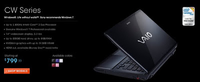 Sony Vaio CW Specification and Price