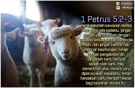 1 Petrus 5:2 - Gembalakan Kawanan Domba Allah dengan Sukarela