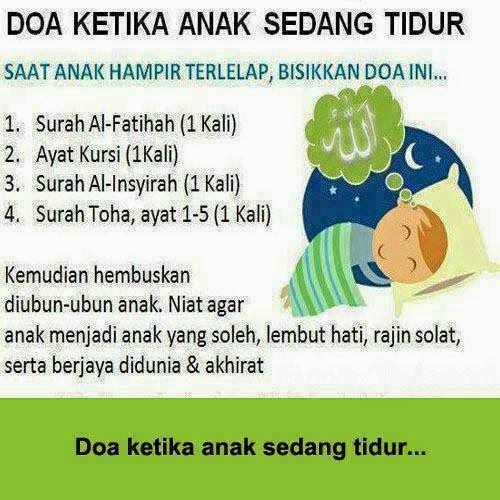 Doa ketika anak sedang tidur.