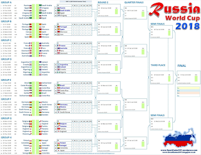 Scaricare Mondiali di calcio 2018 Calendario Excel