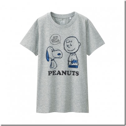 UNIQLO UT X Peanuts Movie Women Short Sleeve Graphic T-Shirt 11