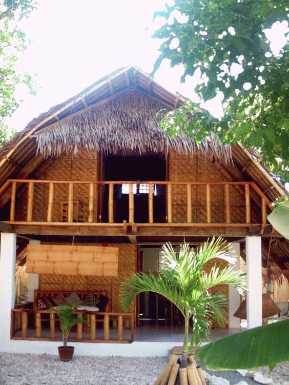 42 Desain  Keren Rumah Bambu  Sederhana Semi Modern 