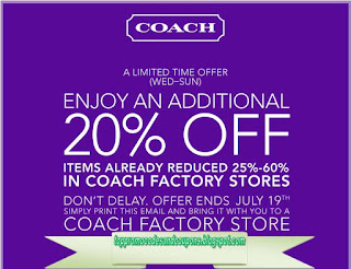 Free Printable Coach Coupons