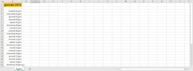Calendario manuale