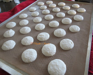 Macarons cacahuète, noisette, noix de pécan et noix de coco