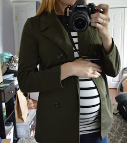 41 Hawthorne - Londyn Double Breasted Notch Collar Peacoat Maternity Stitch Fix Review