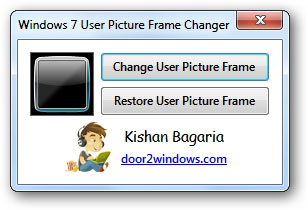 Windows 7 User Picture Frame Changer