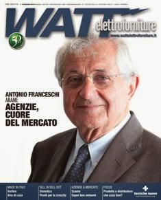 Watt Elettroforniture 2014-04 - Settembre 2014 | ISSN 1825-5116 | TRUE PDF | Bimestrale | Professionisti | Distribuzione | Elettricità | Tecnologia
Watt Elettroforniture è la rivista che si rivolge ai grossisti distributori di materiale elettrico. Ogni numero propone contenuti di estrema attualità: dati di mercato, inchieste su tematiche relative alla distribuzione e alla produzione, osservatori sull’andamento della produzione e sui comportamenti d’acquisto, interventi di personaggi autorevoli del settore, faccia a faccia tra gli attori del mercato. E ancora: i volti dei protagonisti della produzione e della distribuzione, le loro opinioni su tematiche di attualità, i numeri fatti registrare dalle loro aziende. Watt Elettroforniture si propone con una formula nuova, accattivante e moderna, leggibile e immediata. È uno strumento utile per scoprire dove sta andando il mercato e per capire quali sono le politiche in atto. È la rivista che mette in primo piano la distribuzione, evidenziandone punti forti e deboli, opportunità e minacce.