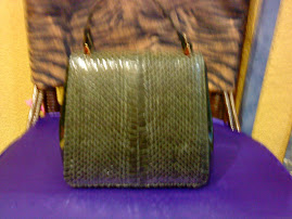 bolsos de pitón autentico verde pvp 70€