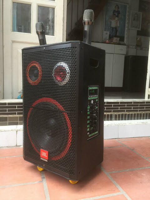 Loa kéo JBL siêu bass siêu trable thùng gỗ 3 đường tiếng mạch reverb, livestream 2022