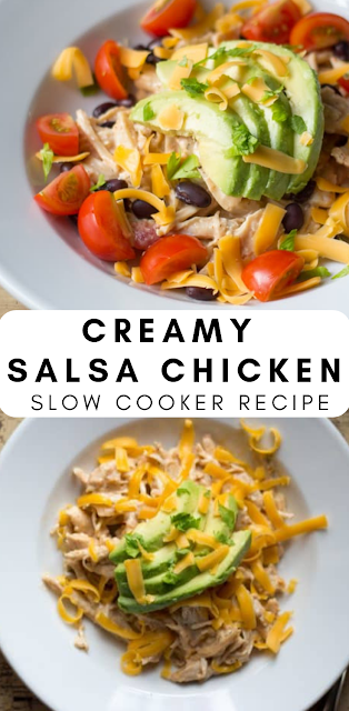 Creamy Salsa Chicken Slow Cooker Recipe 