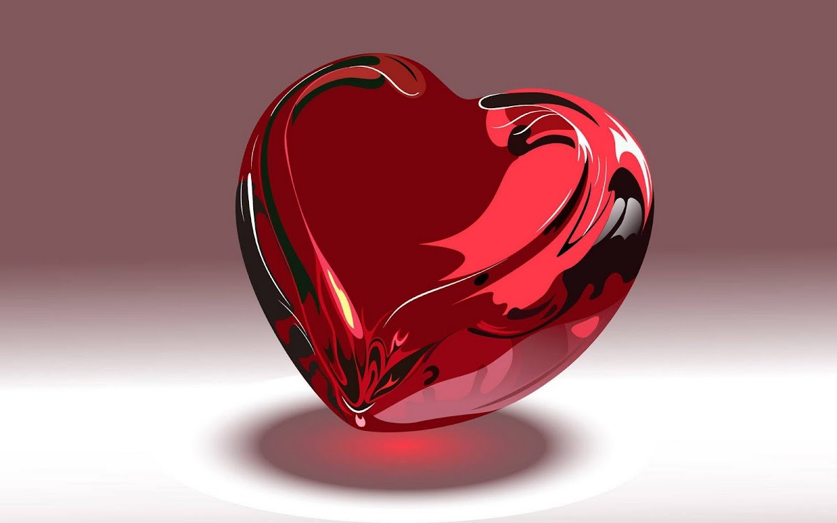 Beautiful Hearts Widescreen HD Wallpaper