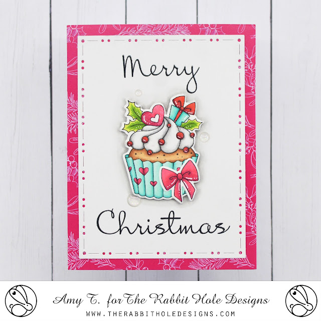 Sweet Christmas Stamp and Die Set illustrated by Agota Pop, Retro Christmas Paper Pack, You've Been Framed - Layering Dies by The Rabbit Hole Designs #therabbitholedesignsllc #therabbitholedesigns #trhd