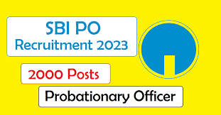 State Bank of India Recruitment 2023: SBI PO Jobs