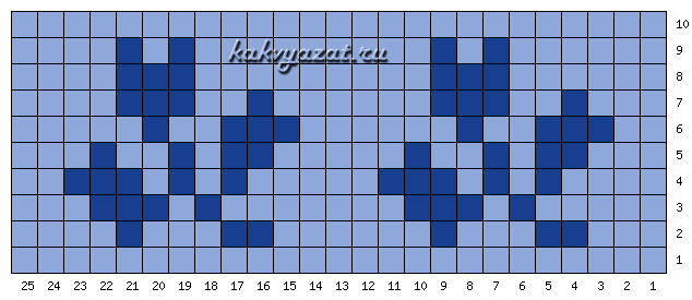 Схема жаккардового узора.
