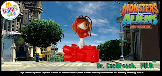 Monsters vs Aliens Happy Meal Toys 2009 - Dr Cockroarch Ph.D