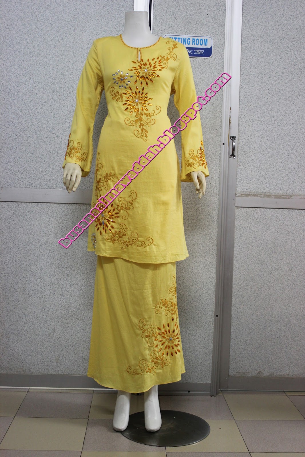 Busana Al Mawaddah Baju  Kurung  Kain Cotton 