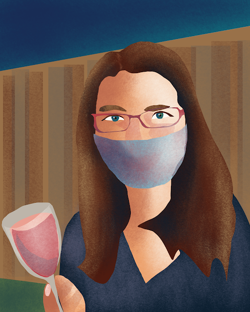 Vanessa brought a nice rosé to share.