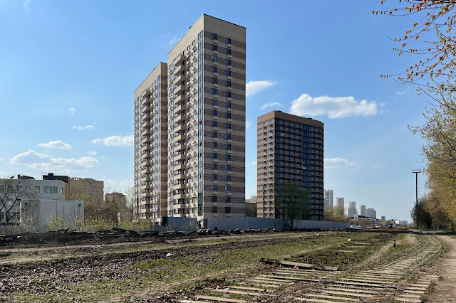 бывшая территория железнодорожной товарной станции Старопролетарская, жилые дома 2021 года постройки