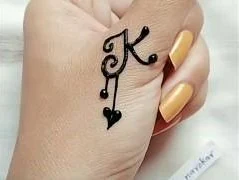 অক্ষর দিয়ে মেহেদি ডিজাইন - Mehndi designs with letters - NeotericIT.com