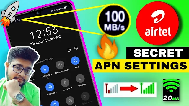 Airtel APN Settings OR Airtel APN OR Airtel APN Settings For Fast Internet OR Airtel APN Settings 4G OR How To Increase Airtel 4G Internet Speed