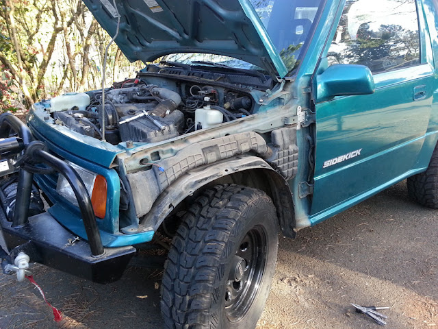 Removed front fender on my 1995 Suzuki Sidekick