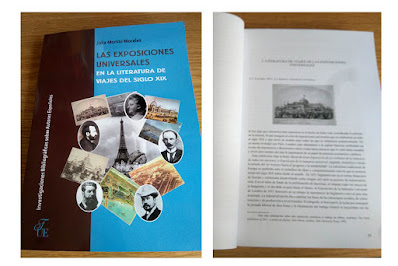 Portada e interior del libro "Las exposiciones universales"