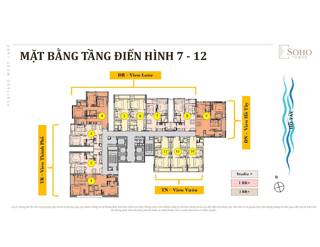 Tiến độ giá bán dự án Heritage West Lake SOHO Tower Office Home Tây Hồ Hà Nội CĐT CapitaLand - Hiền Đức