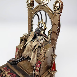 Emperor Golden Throne Warhammer 40k Blanchitsu Grimdark conversion diorama painting