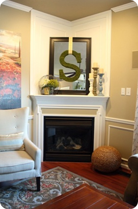 corner fireplace