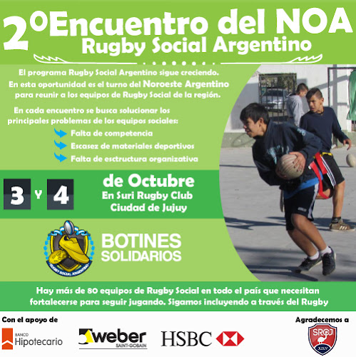 Rugby e inclusión social: Suri RC se prepara para el encuentro del NOA