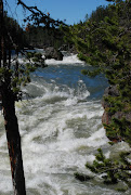 The Upper Falls on the Yellowstone River by Canyon Village, as viewed from . (dsc )