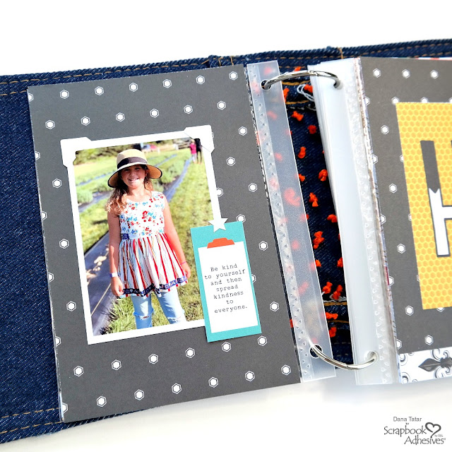 Summer Mini Album with Bee-Inspired Patterned Papers