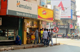 Young men at a street corner