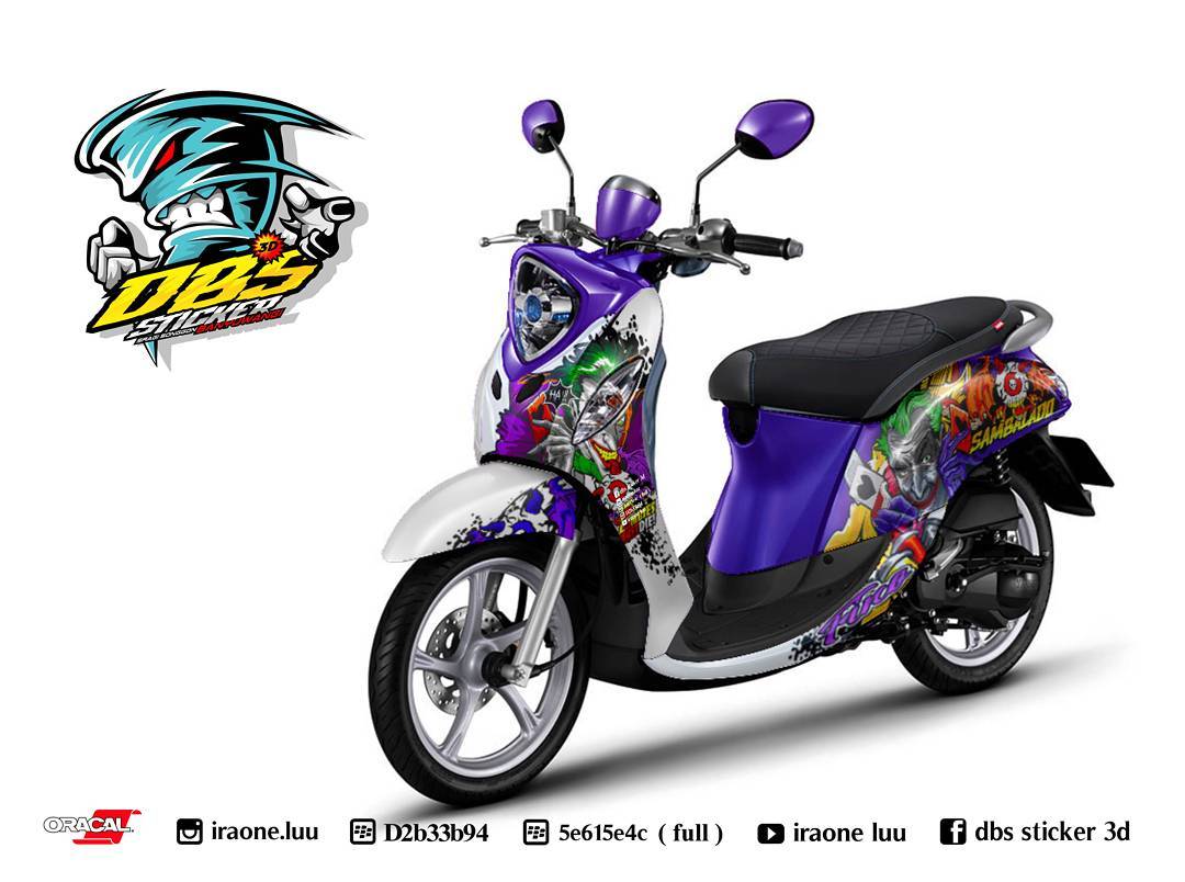 Cutting Sticker Honda Scoopy Joker DBS Cutting Sticker 3D