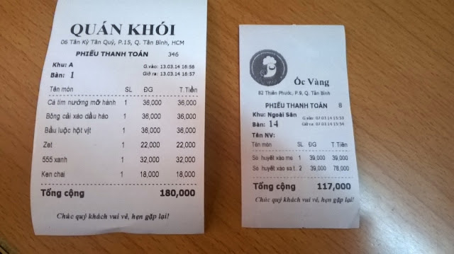 Máy in hóa đơn thanh toán cho quán trà sữa