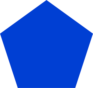Blue pentagon