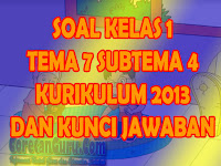 Soal Latihan Tematik Kelas 1 Tema 7 Subtema 4 Kurikulum 2013 Dan Kunci Jawaban