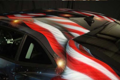 Awesome Patriotic Airbrushed Camaro Seen On lolpicturegallery.blogspot.com