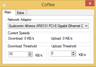 Cách đánh thức máy tính trong khi bạn download với phần mền Coffee