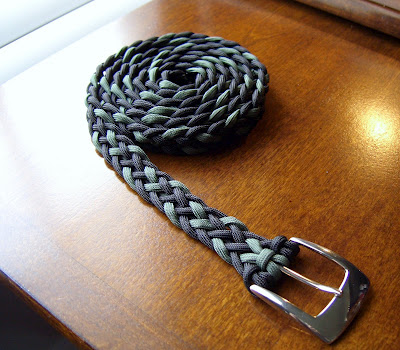 Stormdrane's Blog: 6 Strand Flat Braid Paracord Belt