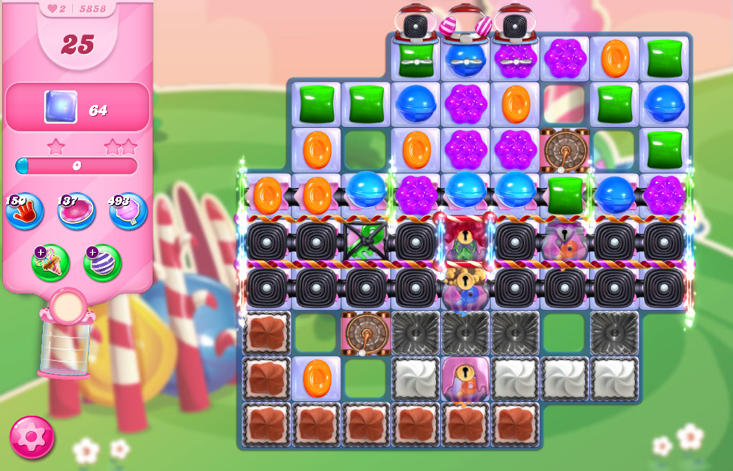 Candy Crush Saga level 5858