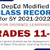 GRADES 11-12 MODIFIED E-CLASS RECORDS (SY 2021-2022) Free Download