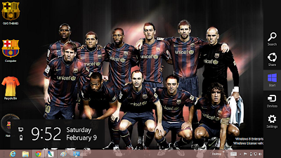 FC Barcelona 2013 Theme For Windows 8